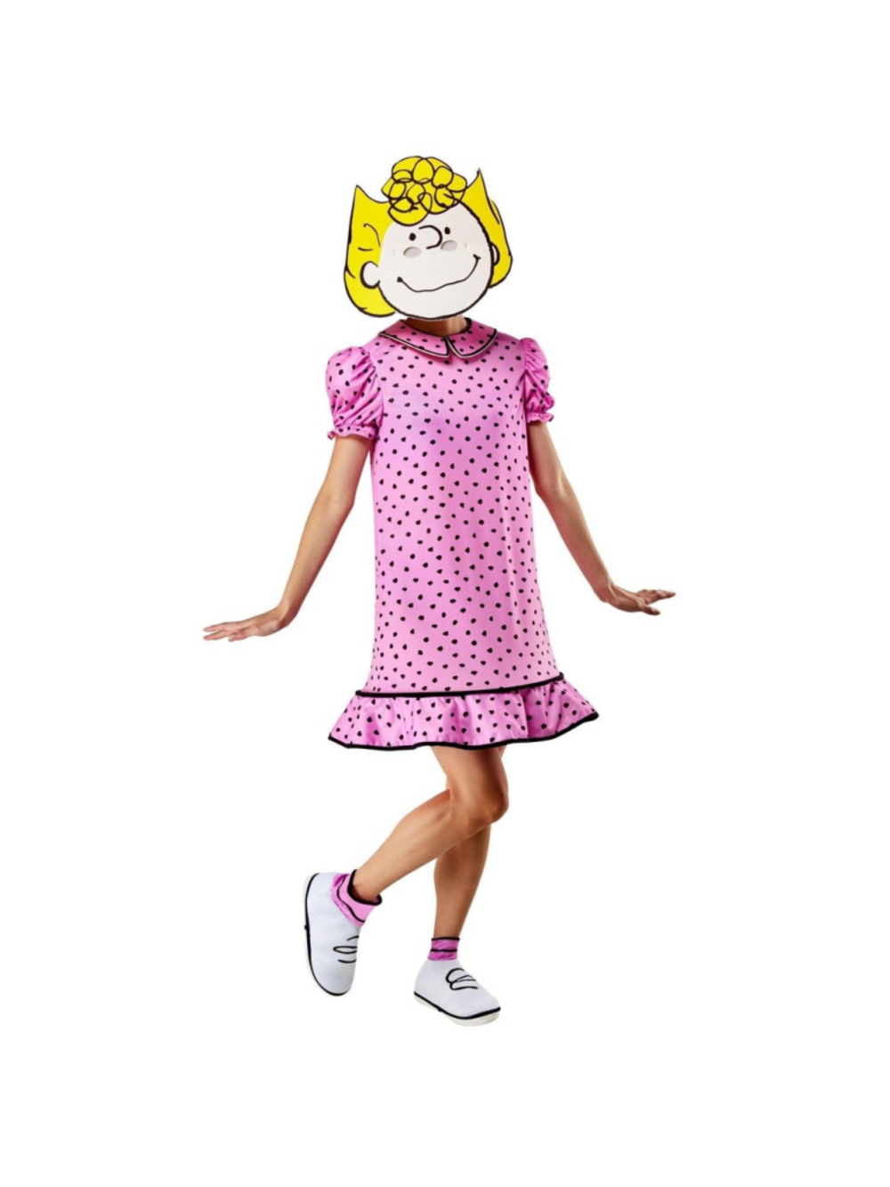 NEW Peanuts Sally Brown Adult Costume Dress with Mask